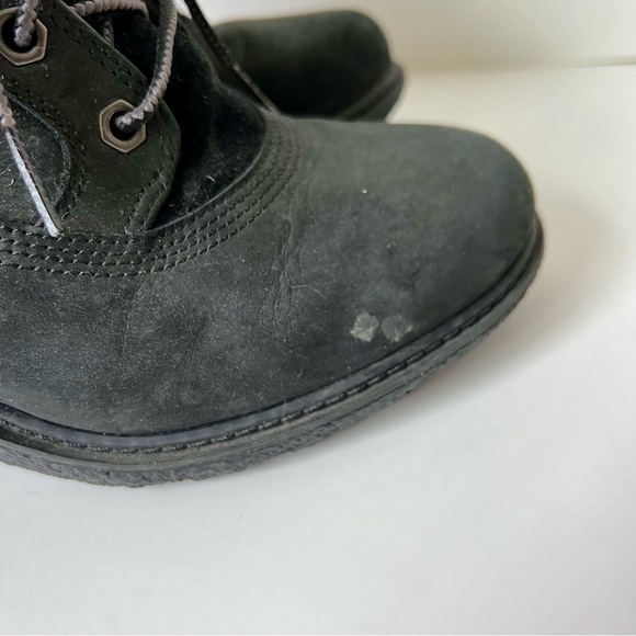 TIMBERLAND Earthkeepers Amston Sherpa Roll Top Black Wedge Boots—SZ. 8 - Picture 9 of 13